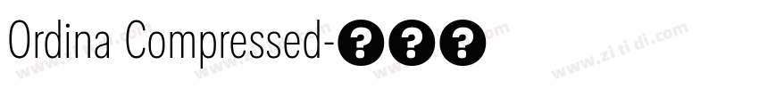 Ordina Compressed字体转换 Ordina Compressed字体转换